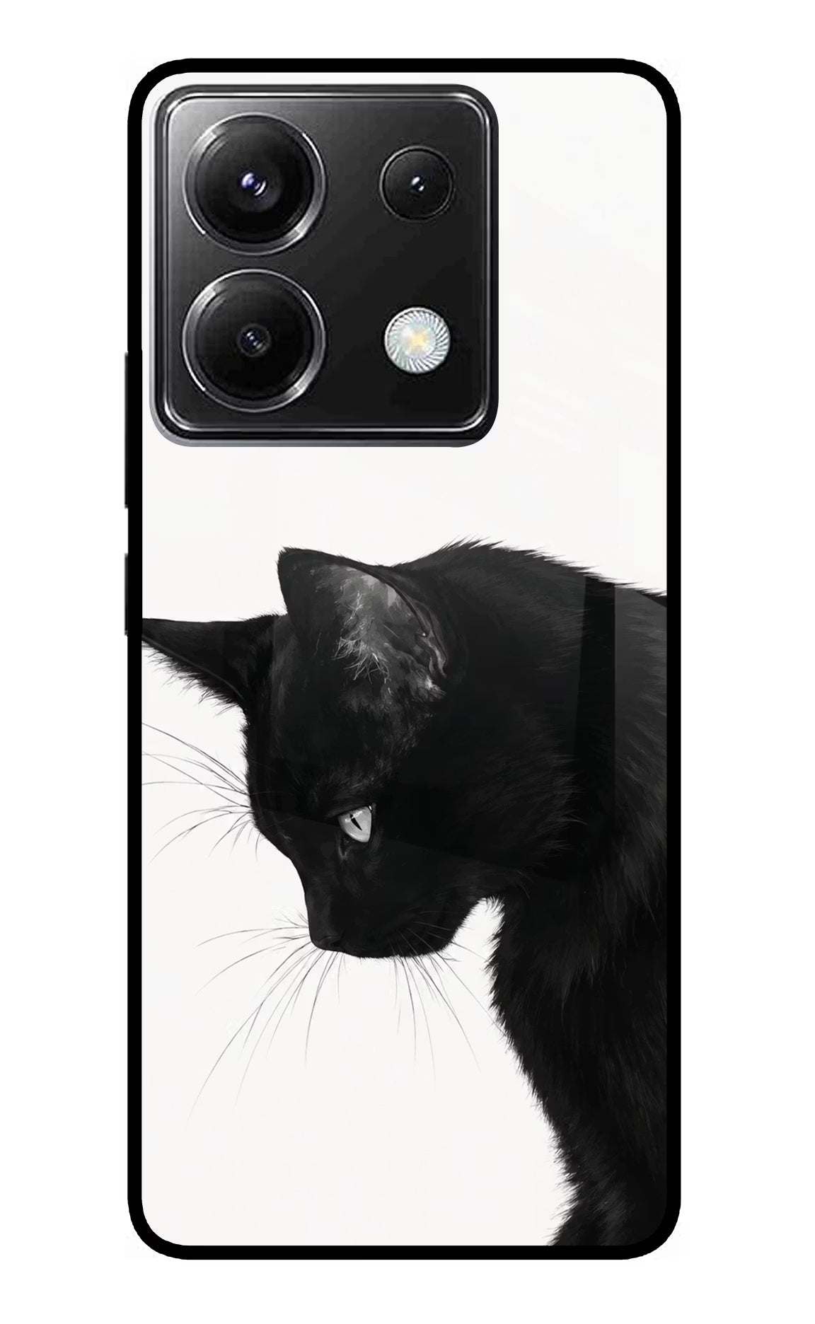 Shadow Gaze Poco X6 Glass Case