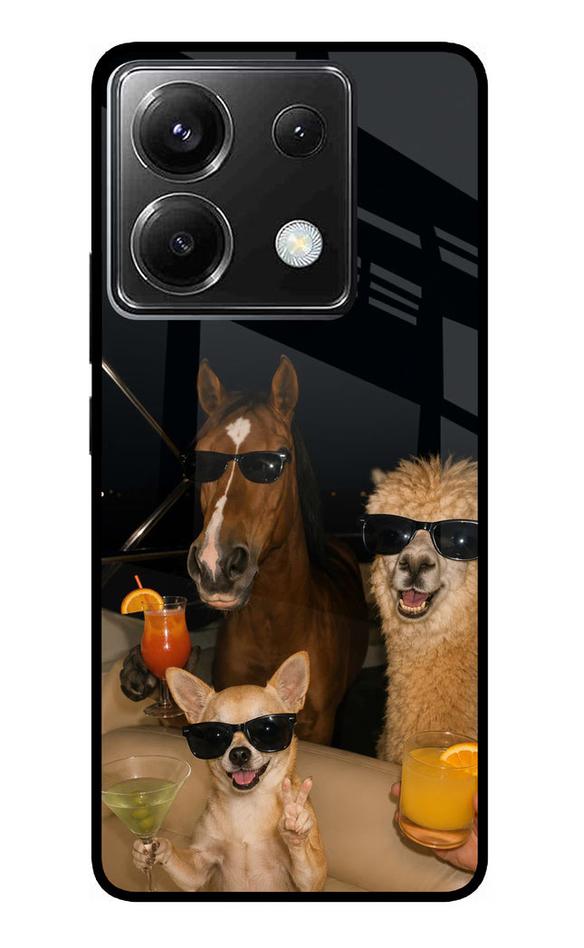 Party Squad Poco X6 Glass Case
