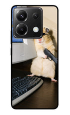 Hacker Hamster Poco X6 Glass Case
