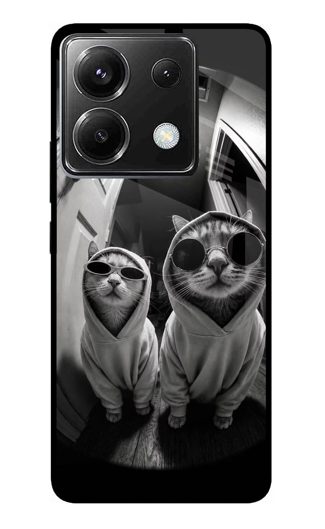 Hood Cats Poco X6 Glass Case
