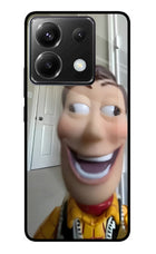 Side Eye Woody Poco X6 Glass Case