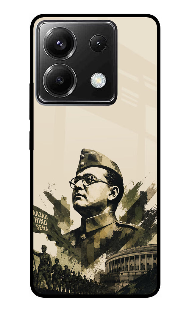 Netaji Rising Poco X6 Glass Case