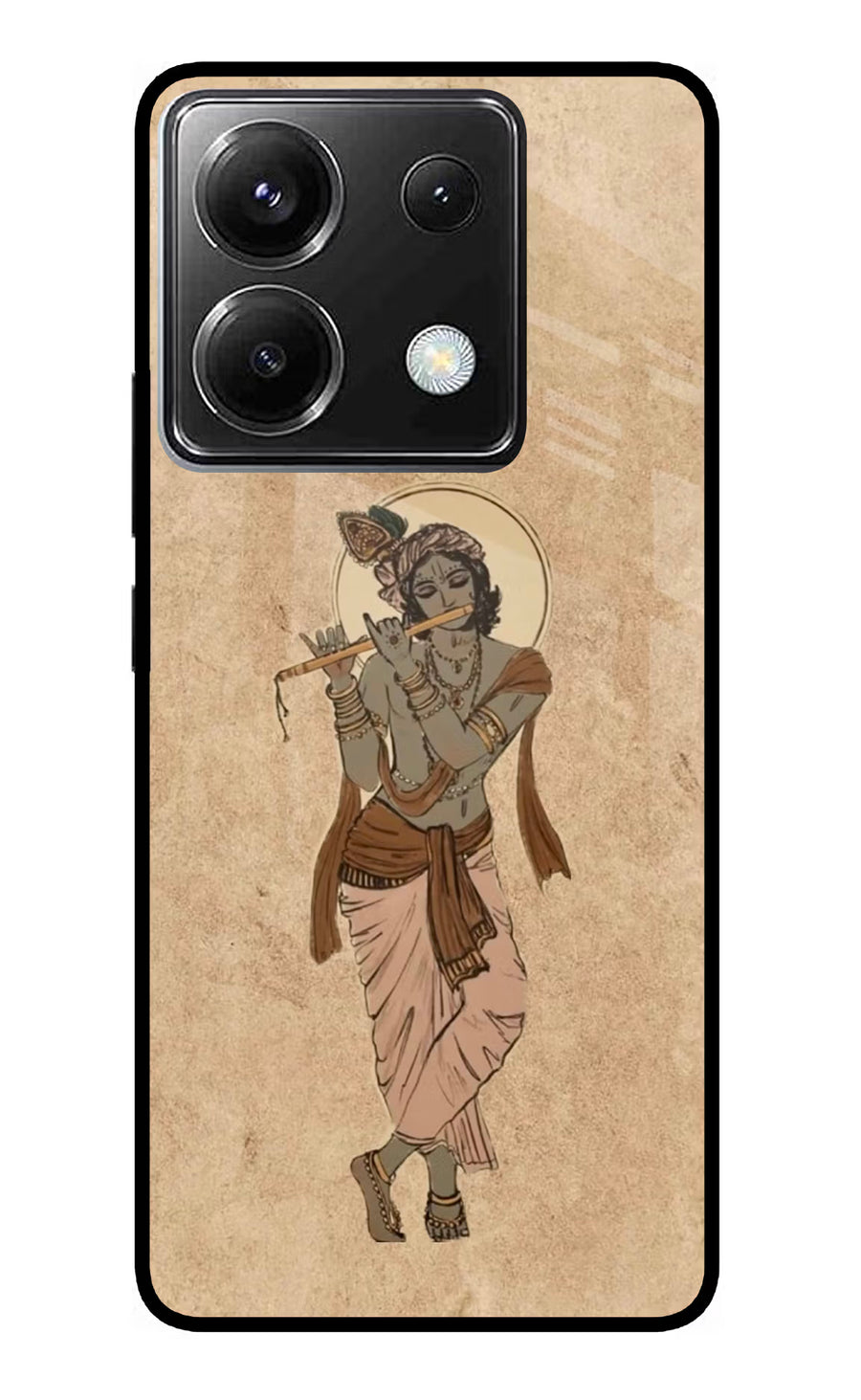 Krishna Poco X6 Back Cover, Glass case