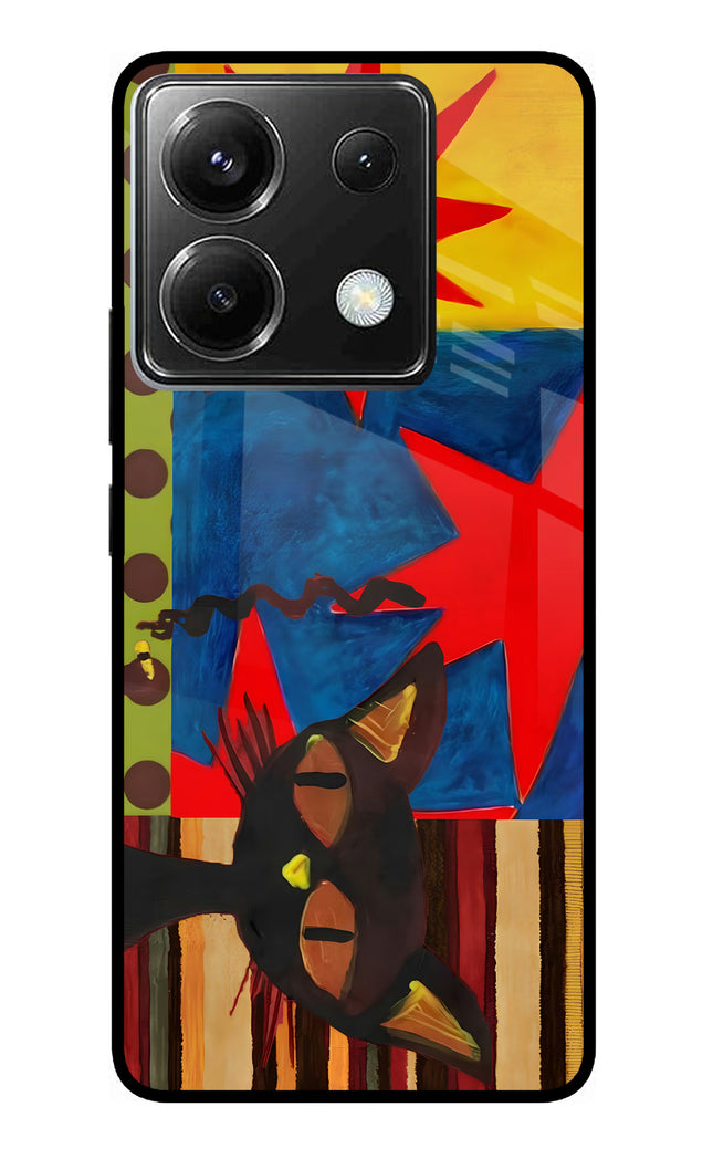 Pop Cat Poco X6 Glass Case