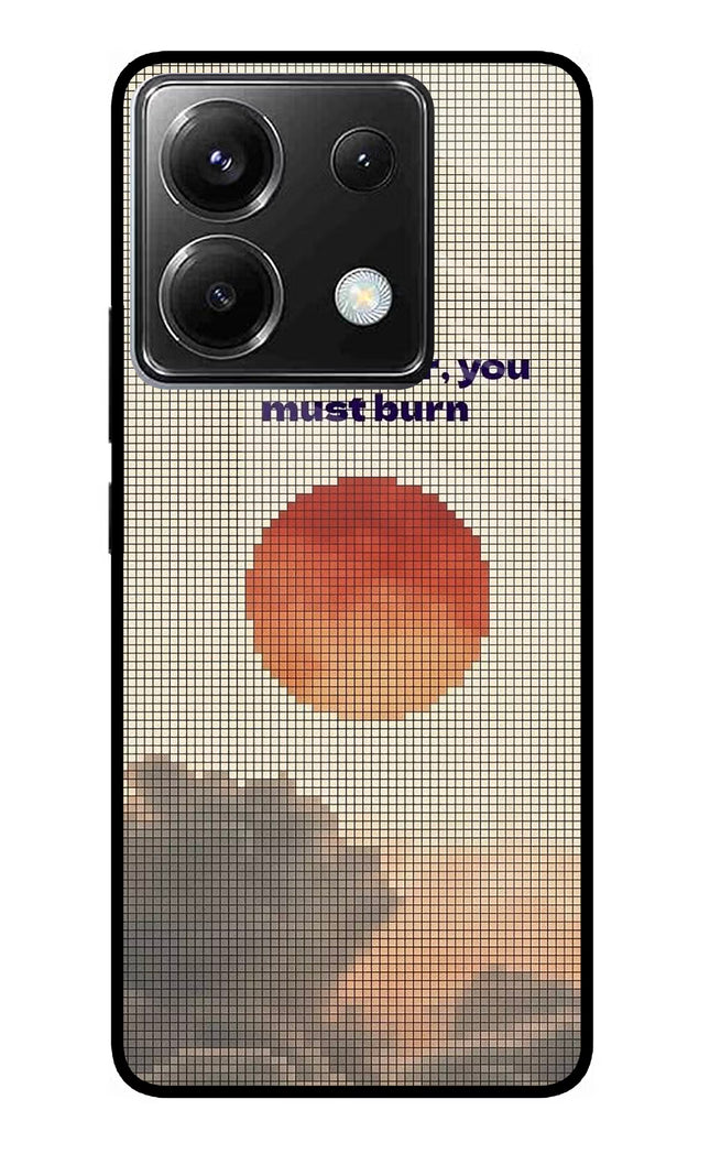 Pixel Sun Poco X6 Glass Case