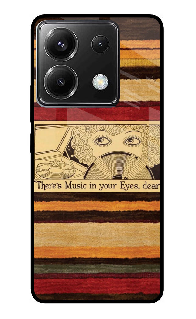 Vinyl Stripes Poco X6 Glass Case