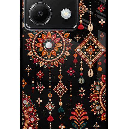 Boho Noir Poco X6 Glass Case