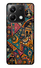 Folk Print Poco X6 Glass Case