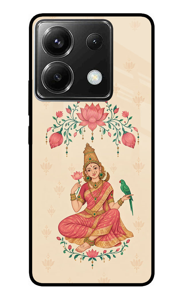Goddess Lakshmi Poco X6 Glass Case