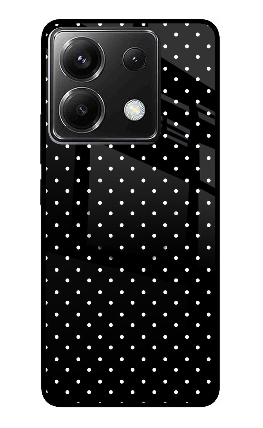 White Dots Poco X6 Pop Case, Metal case