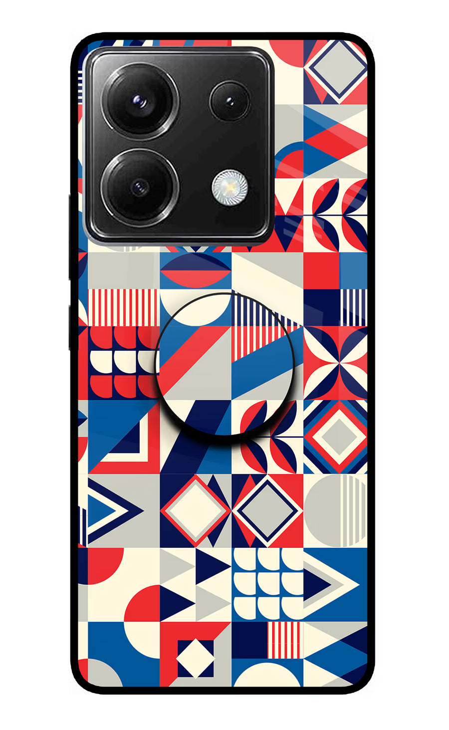 Colorful Pattern Poco X6 Pop Case, Metal case