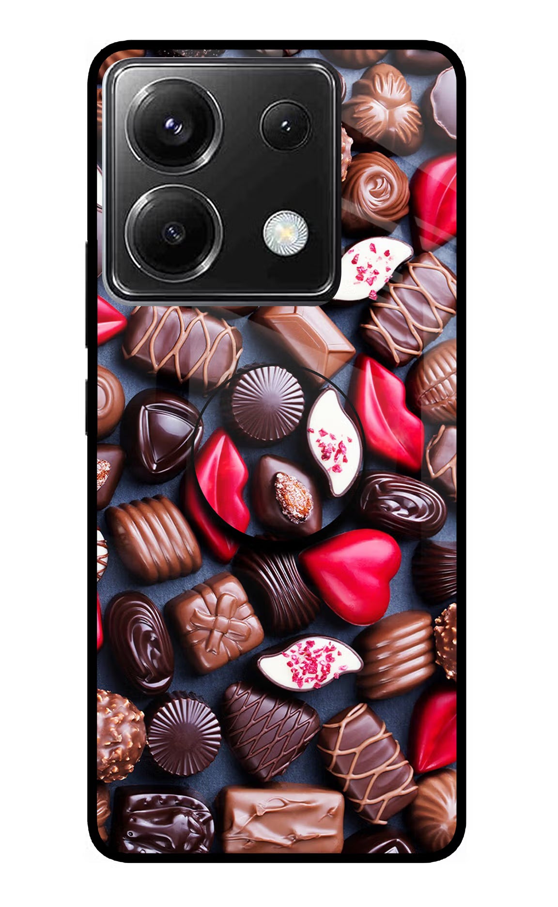 Chocolates Poco X6 Pop Case by Casekaro