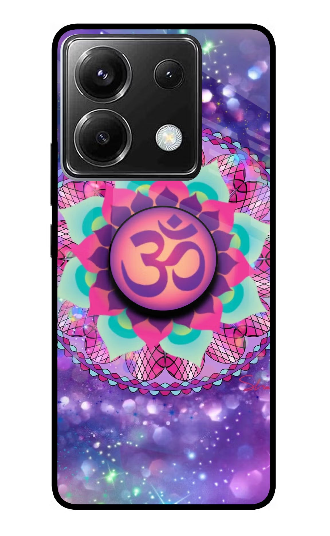 Om Purple Poco X6 Pop Case by Casekaro