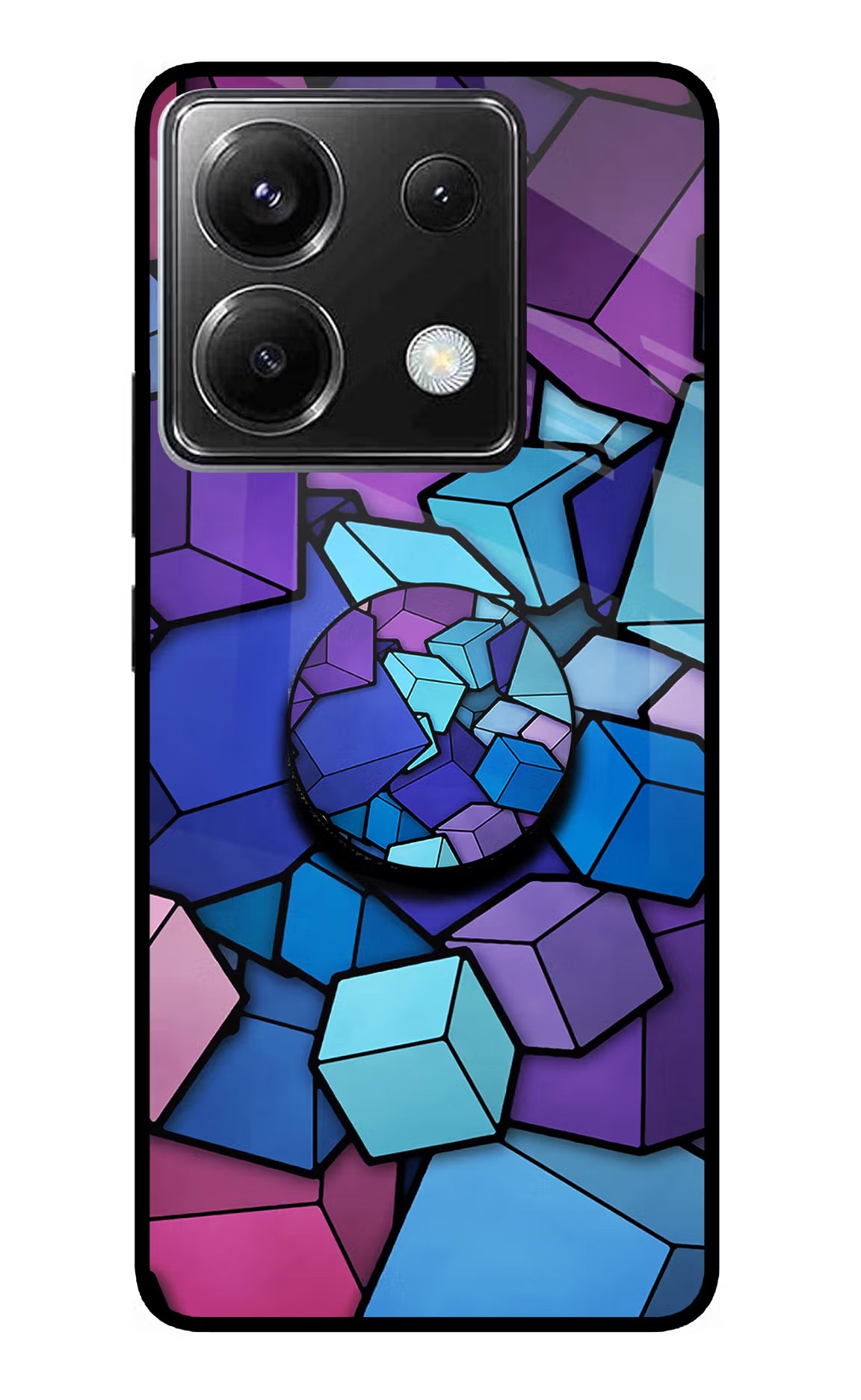 Cubic Abstract Poco X6 Pop Case by Casekaro