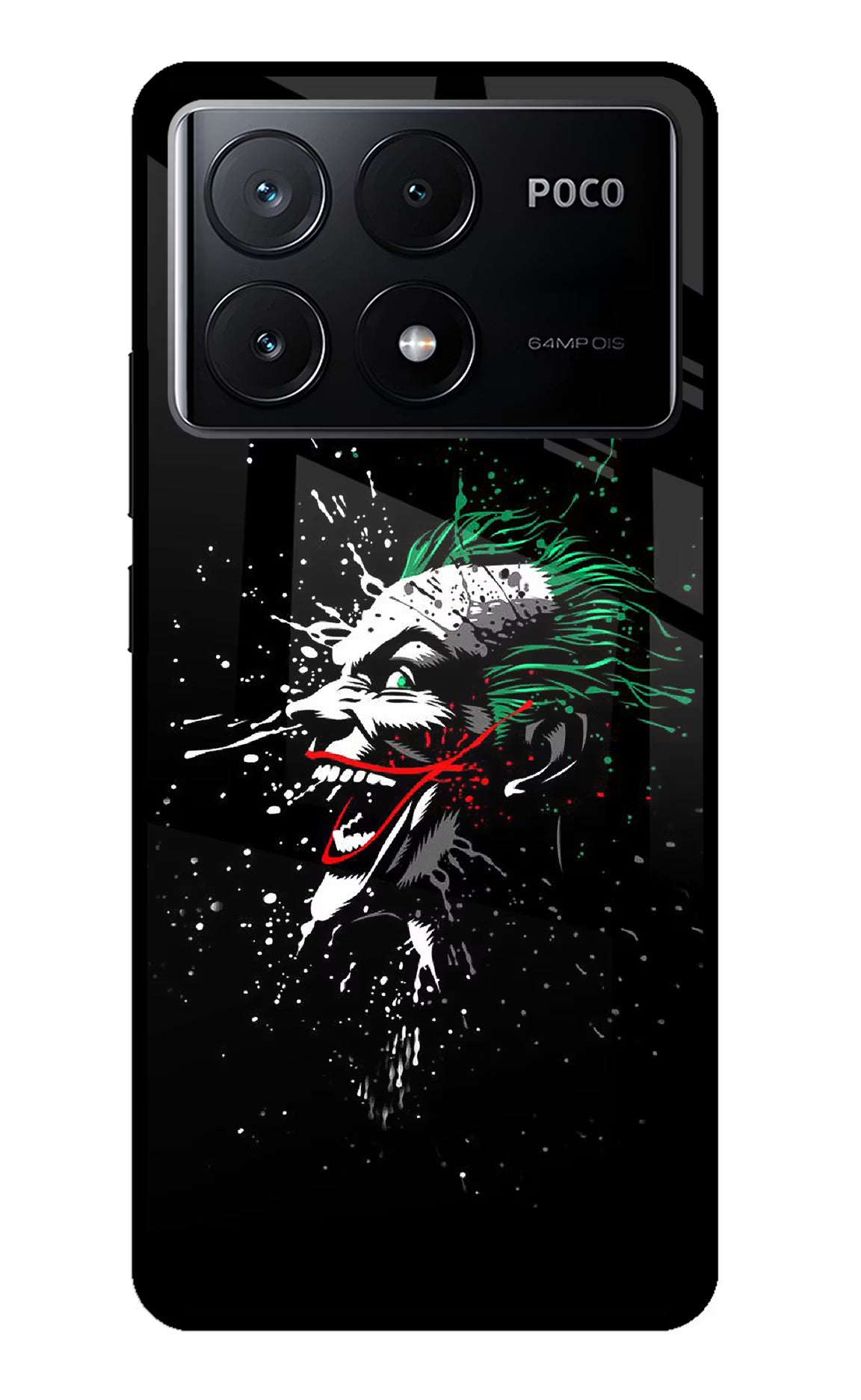 Joker Poco X6 Pro Glass Case Back Cover by Casekaro