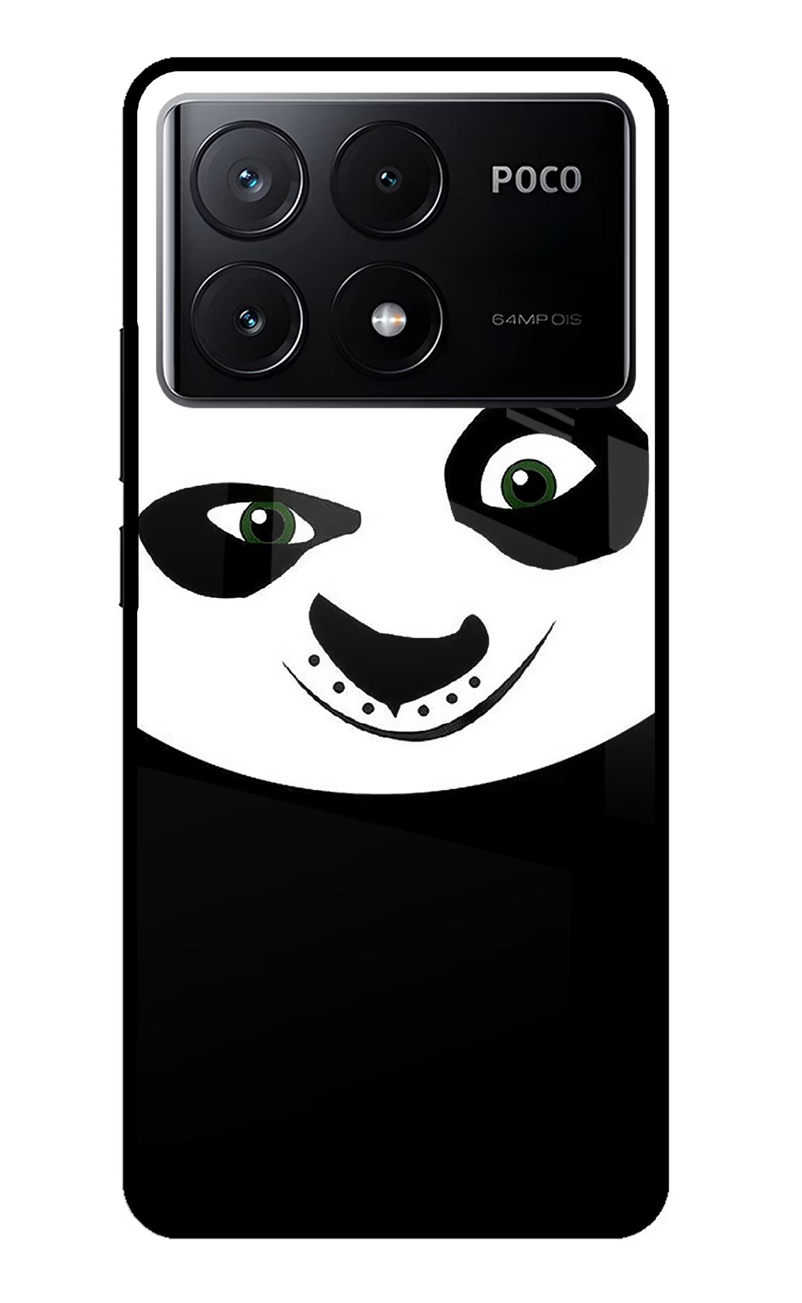 Panda Poco X6 Pro Glass Case Back Cover by Casekaro