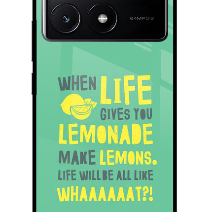 Quote Poco X6 Pro Glass Case Back Cover by Casekaro