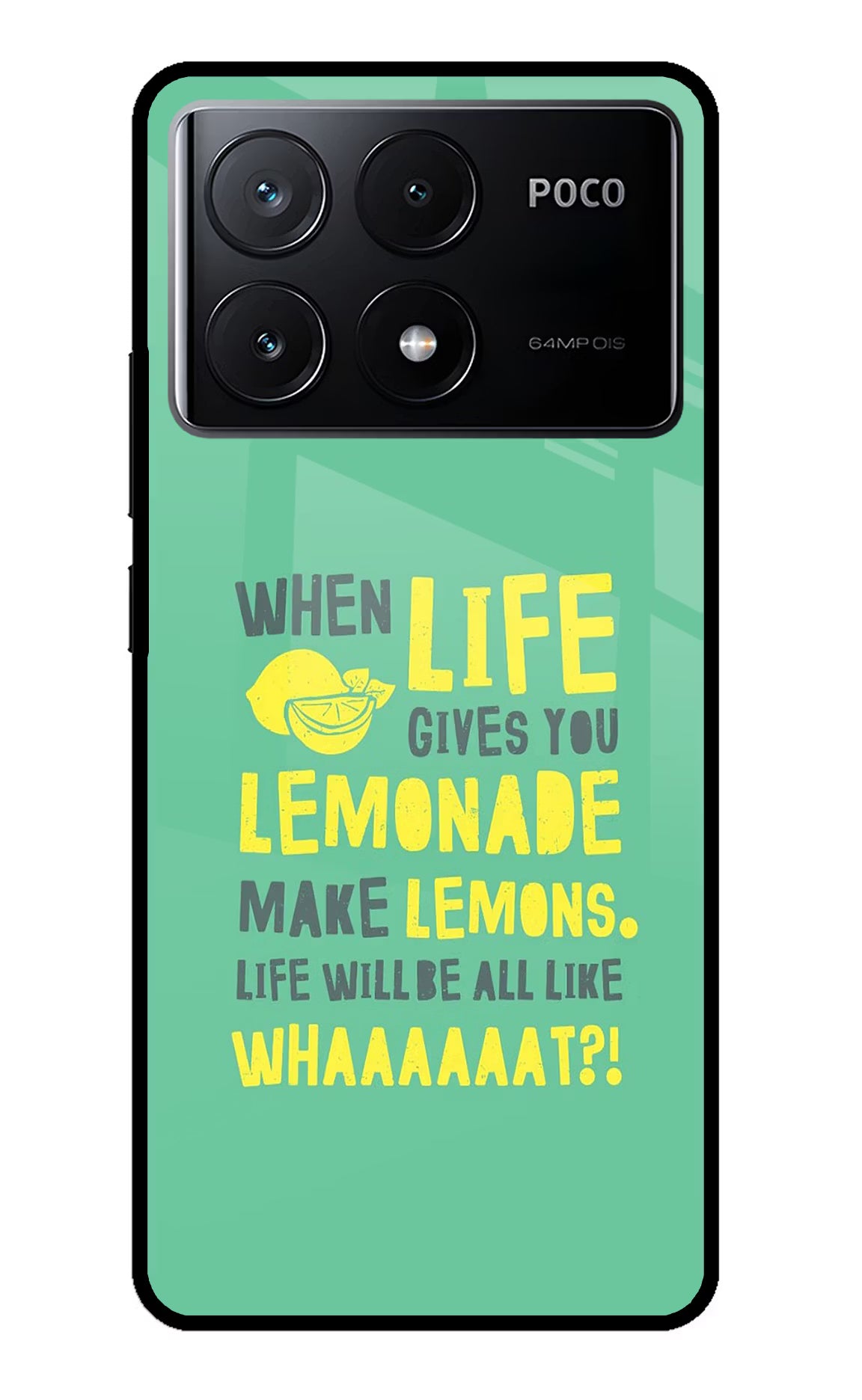 Quote Poco X6 Pro Glass Case Back Cover by Casekaro