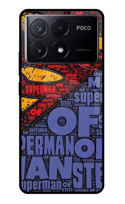 Superman Poco X6 Pro Glass Case