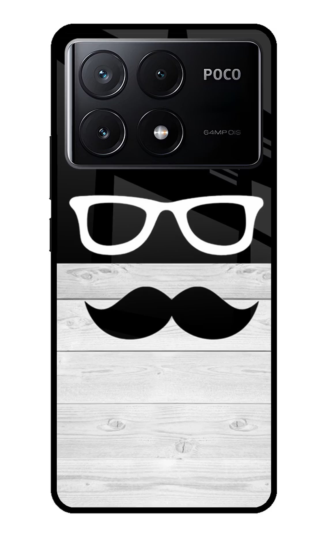 Mustache Poco X6 Pro Glass Case