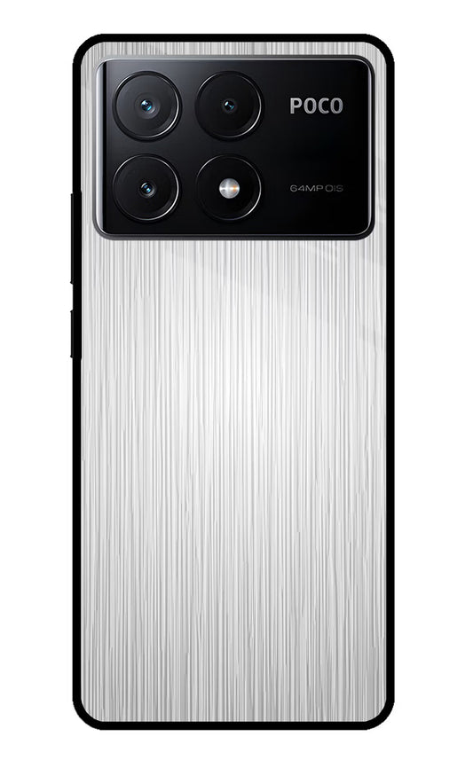 Wooden Grey Texture Poco X6 Pro Glass Case