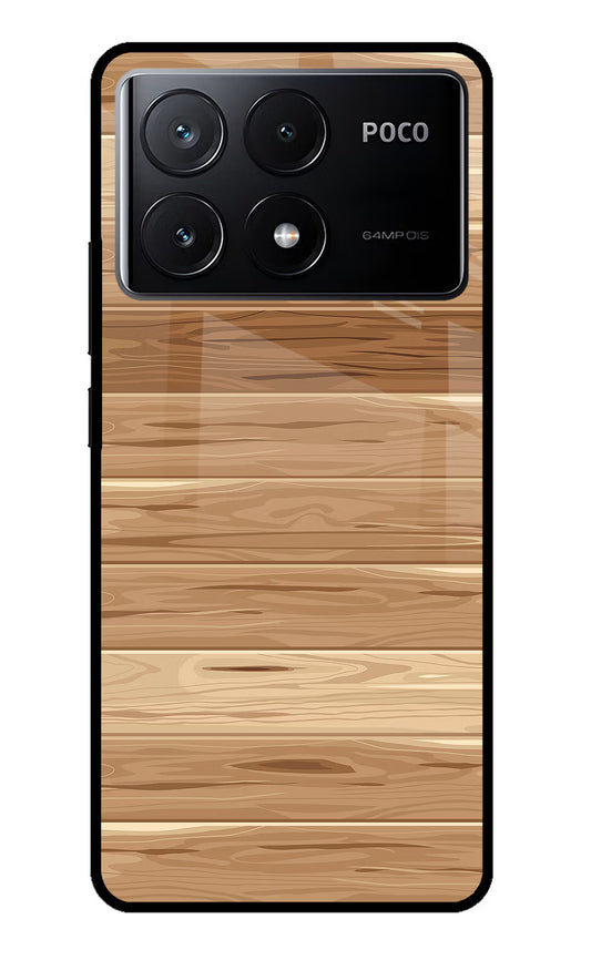 Wooden Vector Poco X6 Pro Glass Case