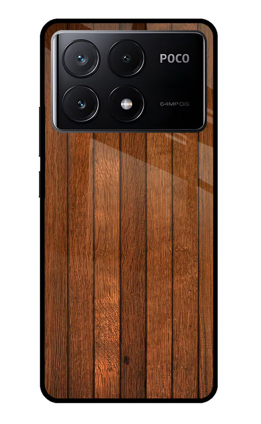 Wooden Artwork Bands Poco X6 Pro Glass Case
