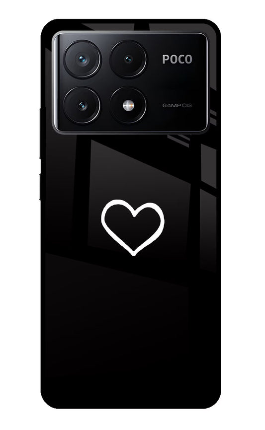 Heart Poco X6 Pro Glass Case