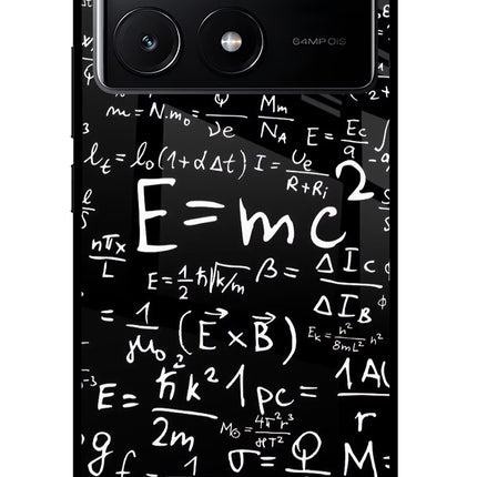 Physics Formula Poco X6 Pro Glass Case Back Cover by Casekaro