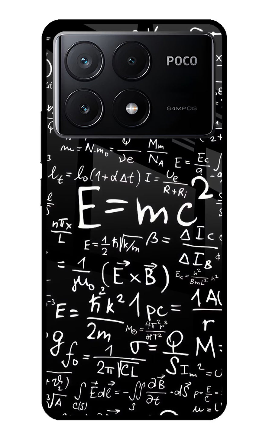 Physics Formula Poco X6 Pro Back Cover, Glass case