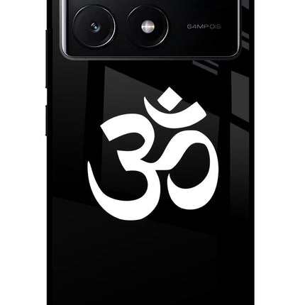Om Poco X6 Pro Glass Case Back Cover by Casekaro