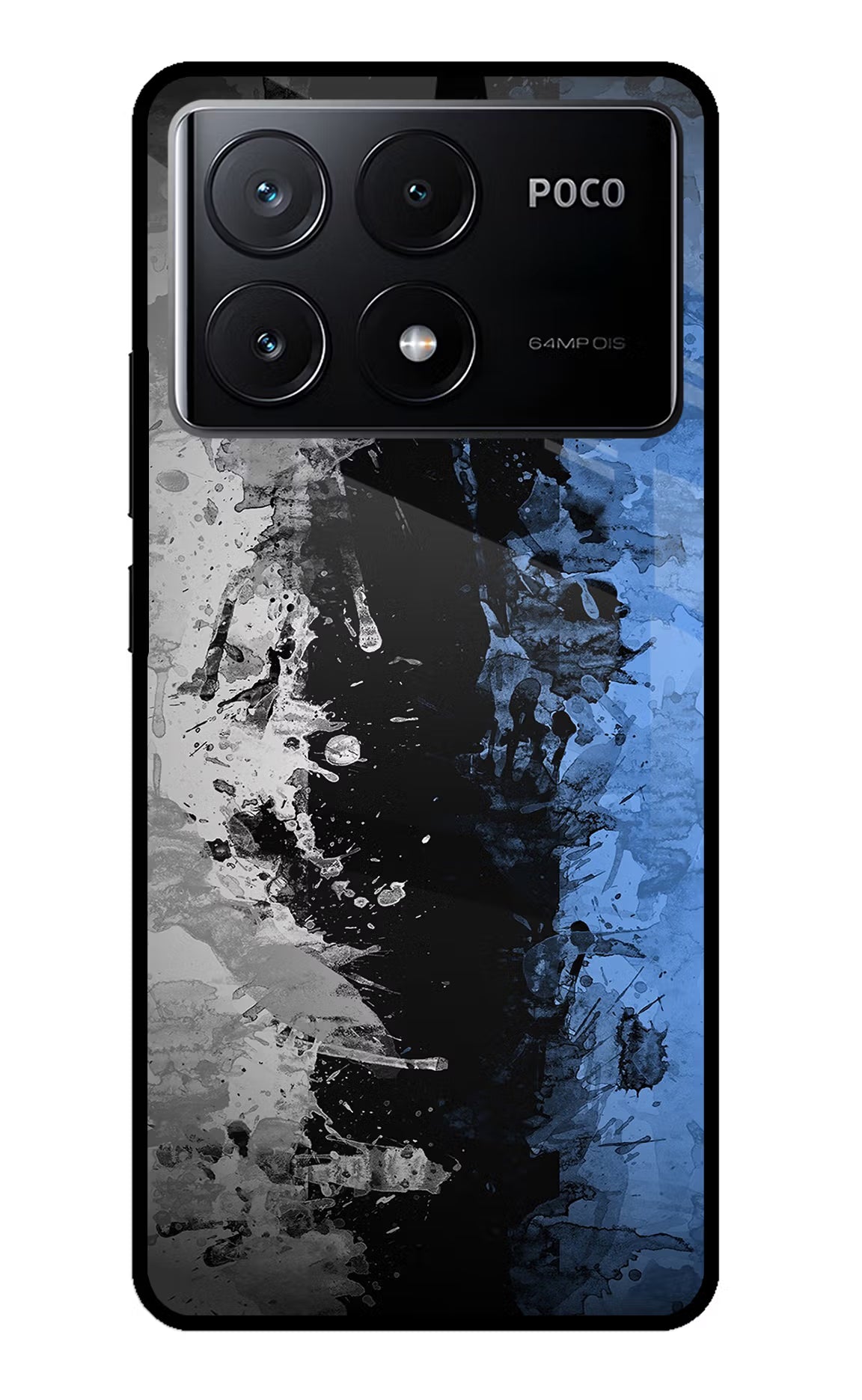 Artistic Design Poco X6 Pro Glass Case Back Cover by Casekaro