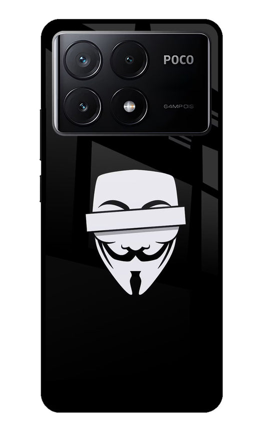 Anonymous Face Poco X6 Pro Glass Case