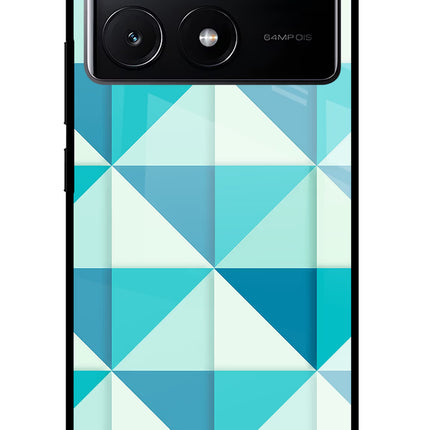 Abstract Poco X6 Pro Glass Case Back Cover by Casekaro