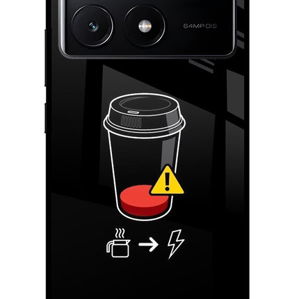 Coffee Poco X6 Pro Glass Case Back Cover by Casekaro