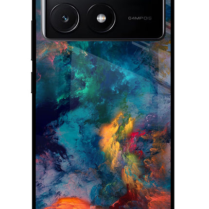 Artwork Paint Poco X6 Pro Glass Case Back Cover by Casekaro
