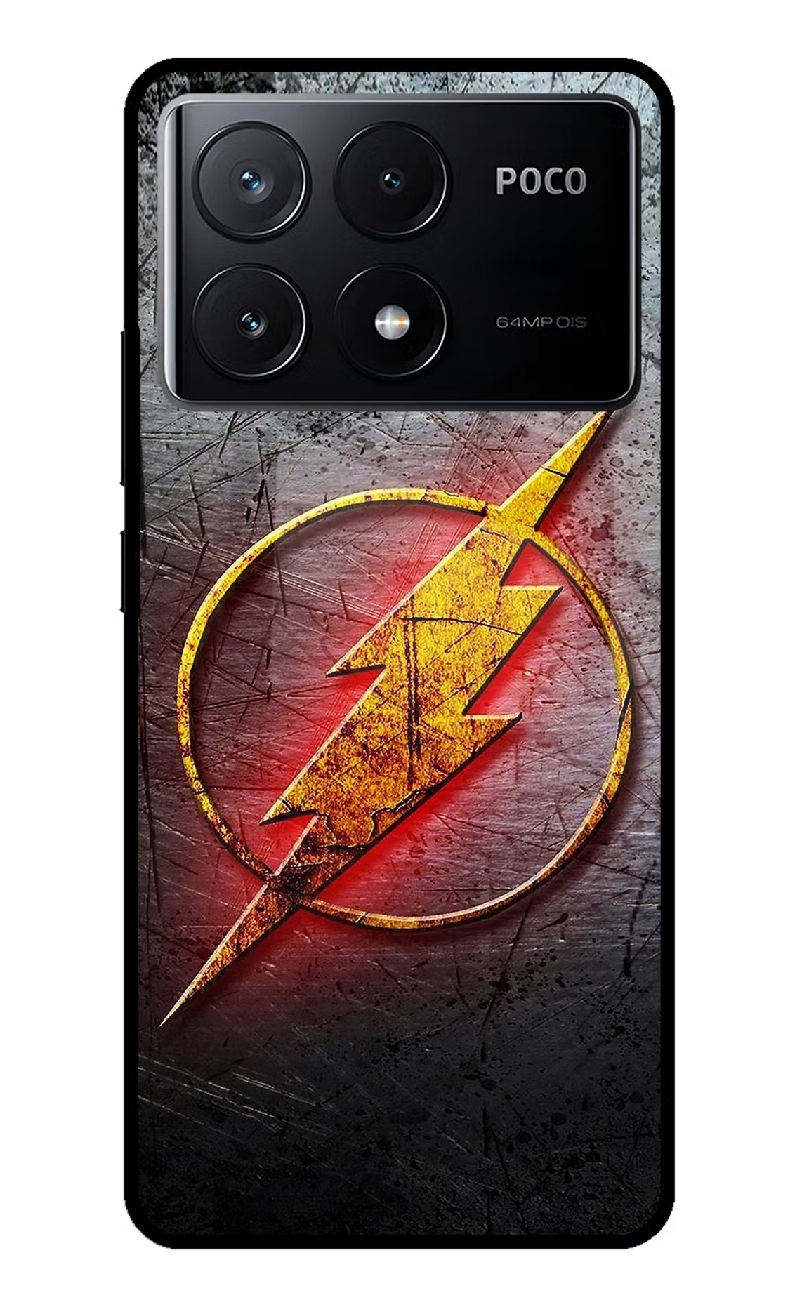 Flash Poco X6 Pro Glass Case Back Cover by Casekaro