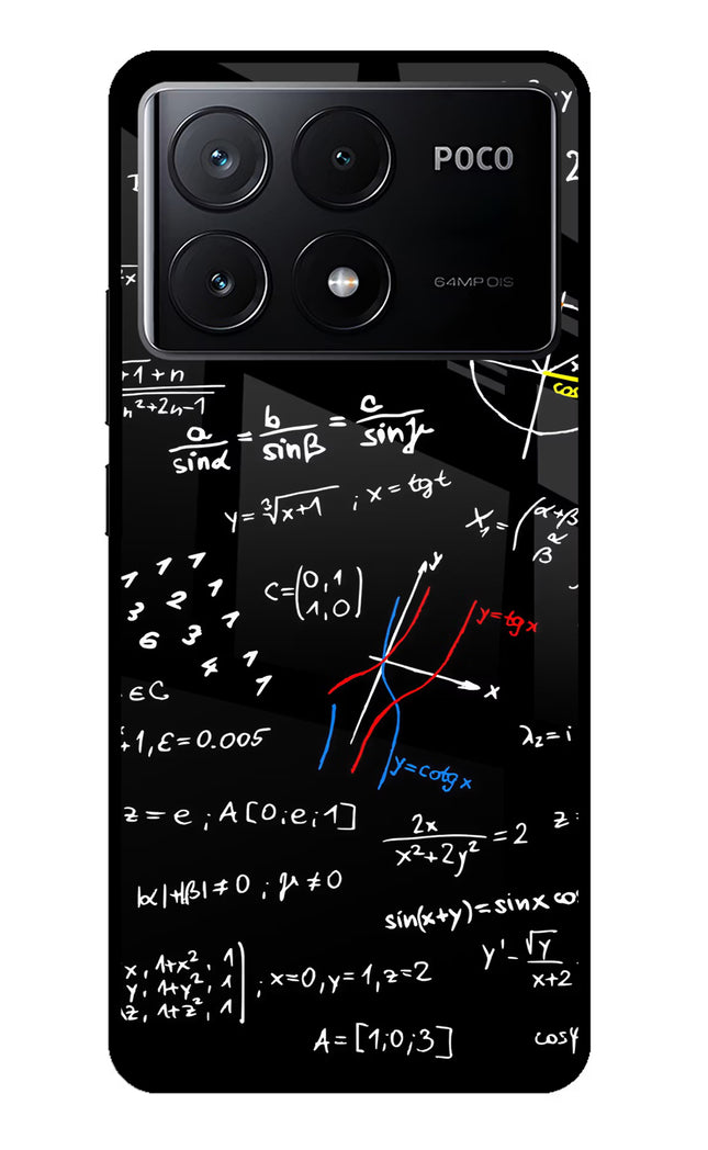 Mathematics Formula Poco X6 Pro Glass Case