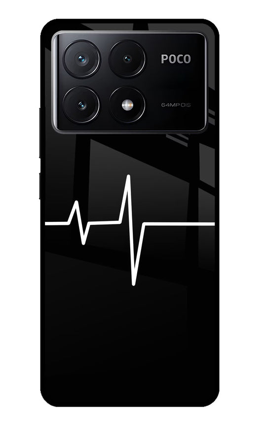 Heart Beats Poco X6 Pro Glass Case