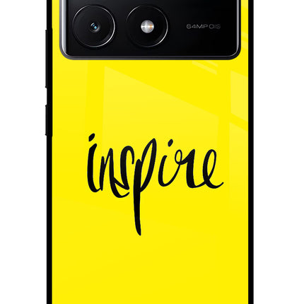 Inspire Poco X6 Pro Glass Case Back Cover by Casekaro