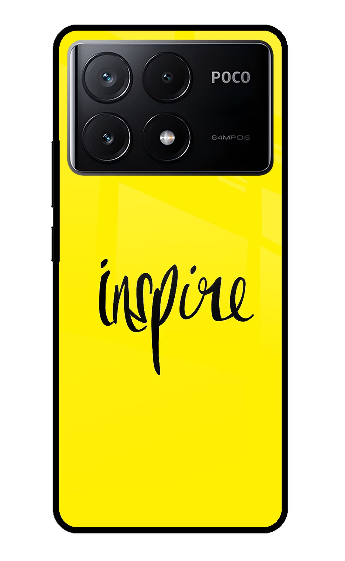 Inspire Poco X6 Pro Glass Case Back Cover by Casekaro