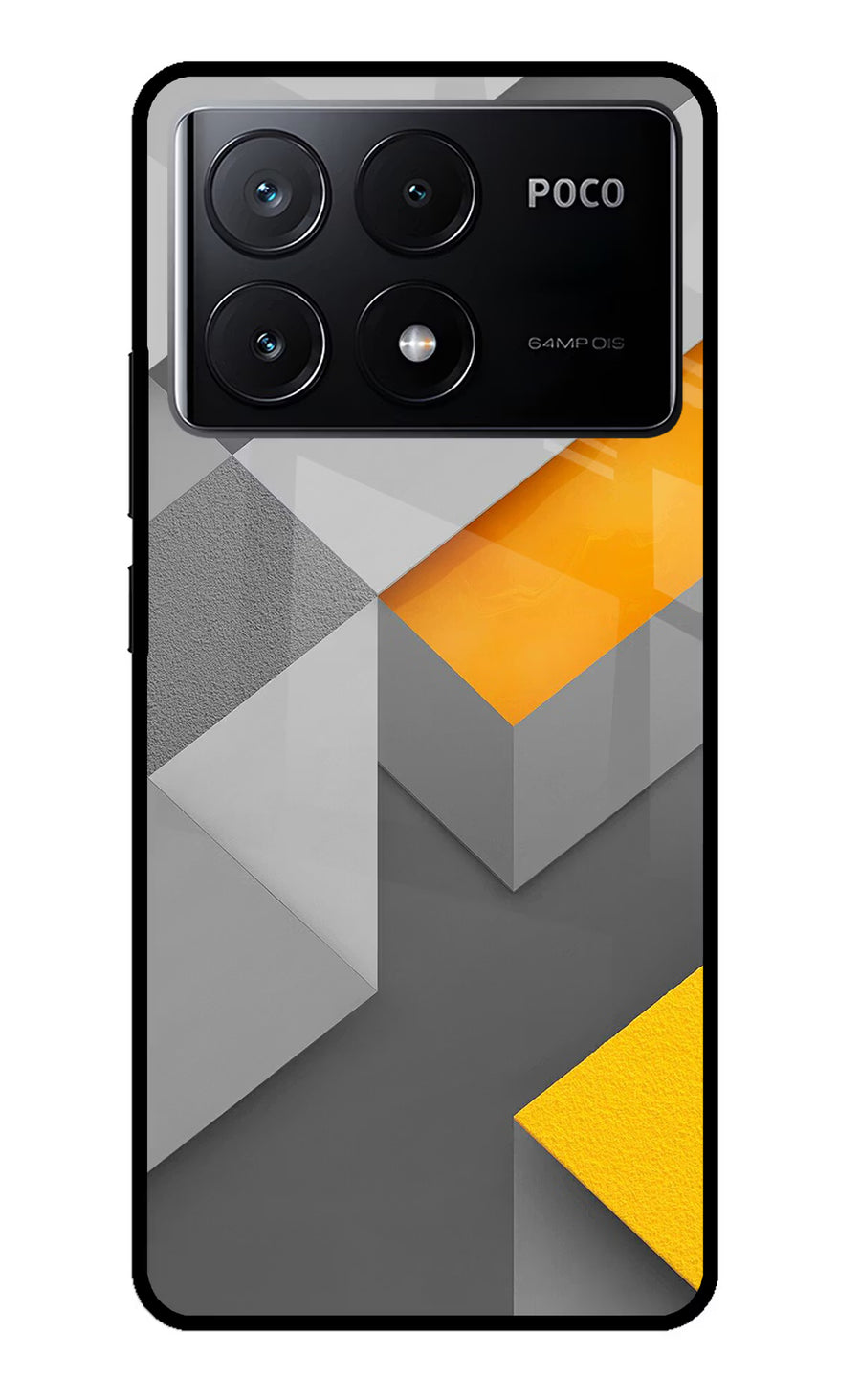Abstract Poco X6 Pro Back Cover, Glass case
