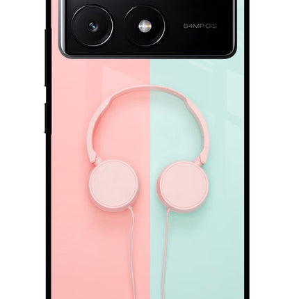 Music Lover Poco X6 Pro Glass Case Back Cover by Casekaro