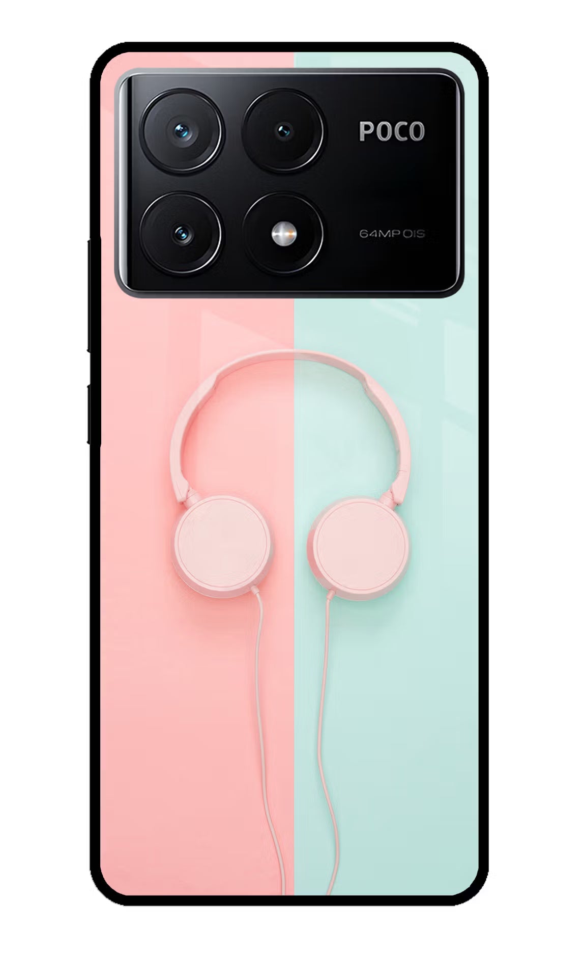 Music Lover Poco X6 Pro Glass Case Back Cover by Casekaro
