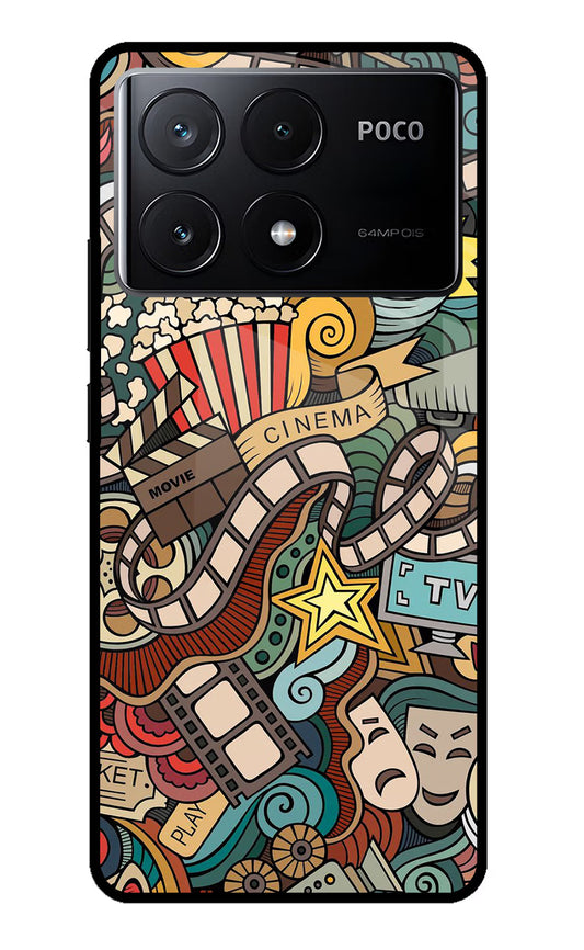Cinema Abstract Poco X6 Pro Glass Case