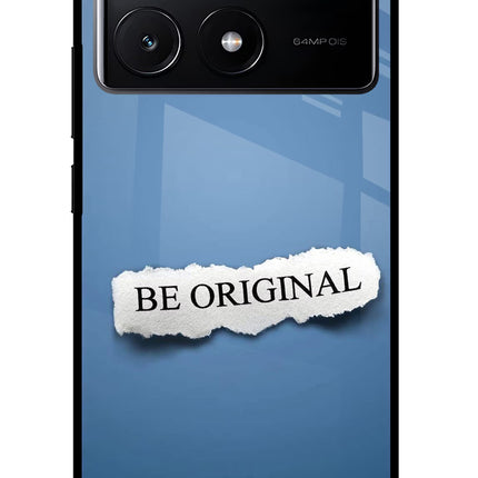 Be Original Poco X6 Pro Glass Case Back Cover by Casekaro