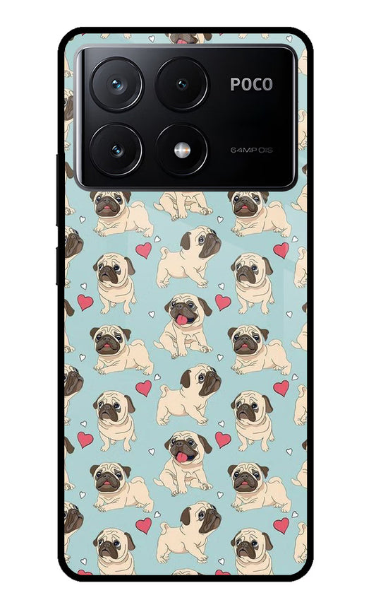 Pug Dog Poco X6 Pro Glass Case
