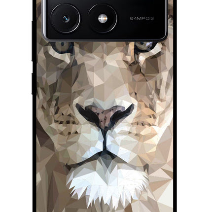 Lion Art Poco X6 Pro Glass Case
