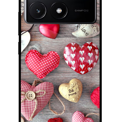 Love Wallpaper Poco X6 Pro Glass Case Back Cover by Casekaro