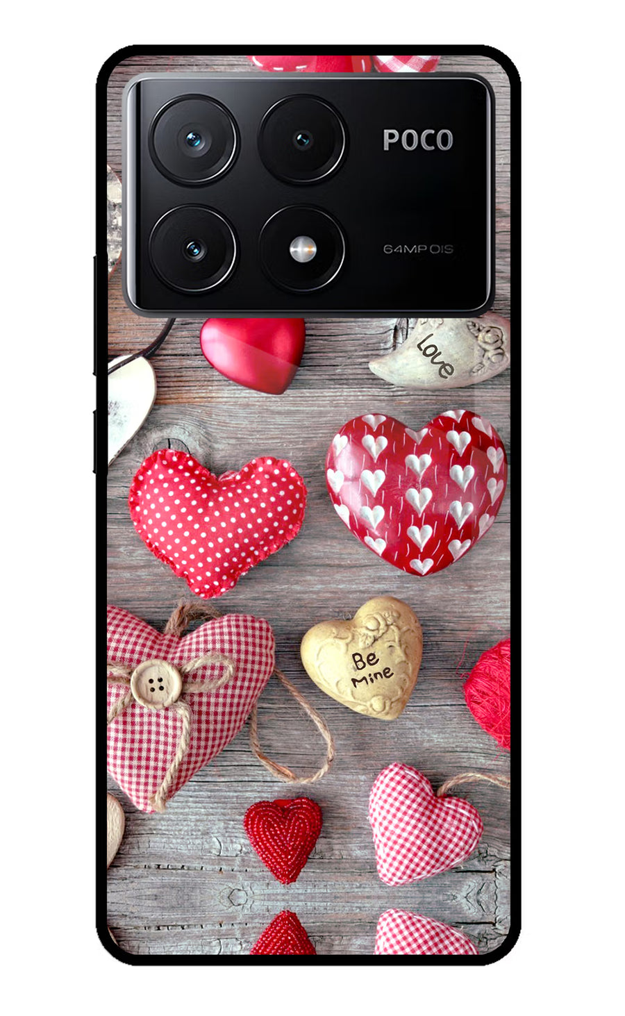 Love Wallpaper Poco X6 Pro Back Cover, Glass case